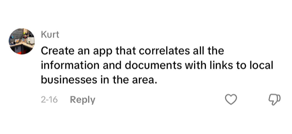 Instagram comment