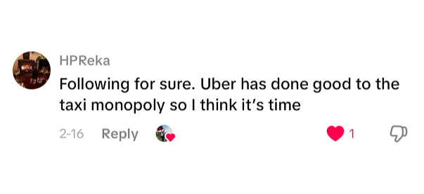 Instagram comment