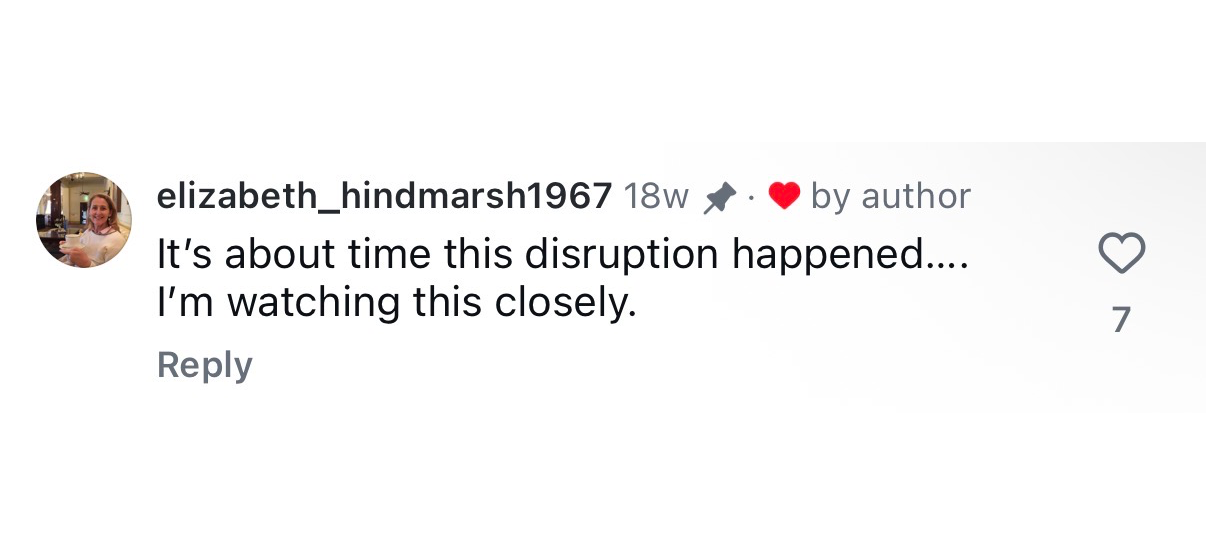 Instagram comment