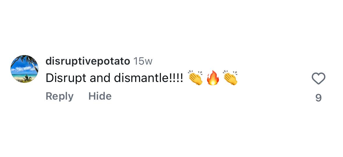 Instagram comment